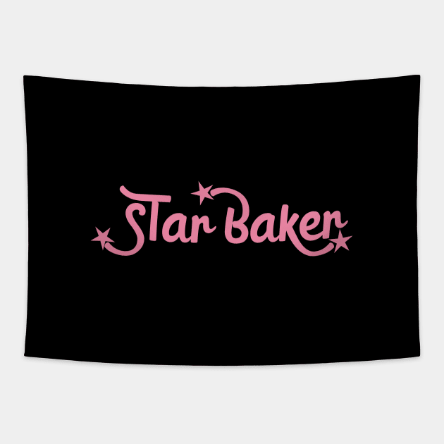 pink star baker Tapestry by shimodesign