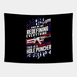 Since we are redefining everything this is a cordless hole puncher | Memorial day  | Veteran lover gifts Tapestry