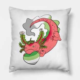 Aro Strawberry Axolotl Pillow