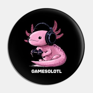 Gamer Axolotl Pin