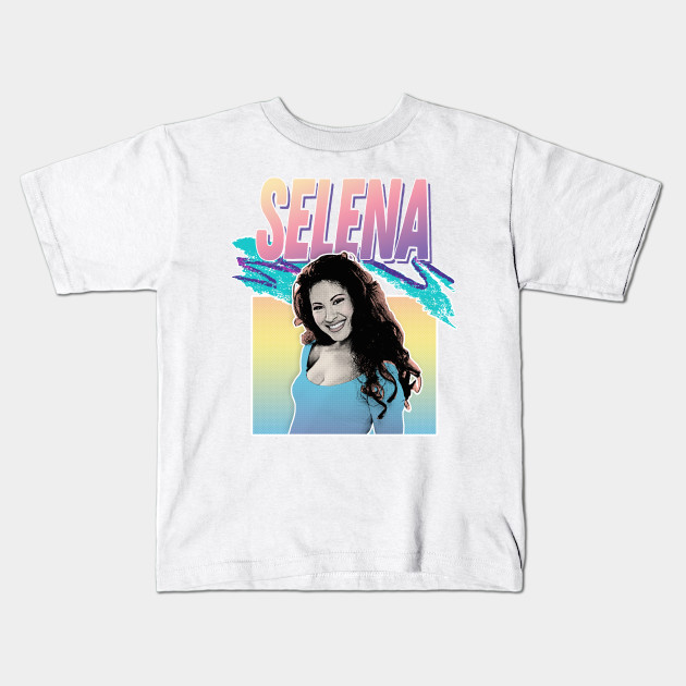 Selena 90s Style Aesthetic Tribute Design Selena Kids T Shirt