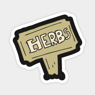 Aromatic herbs | Cute Label Magnet