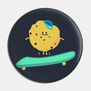 Cookie skater skateboard Pin