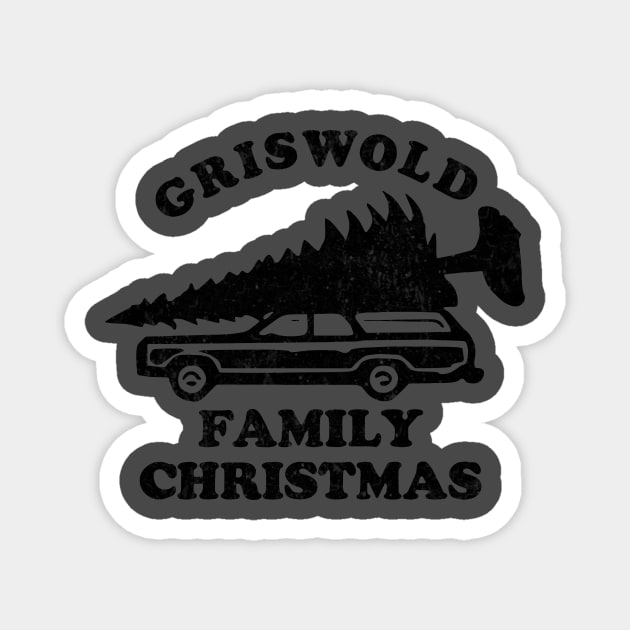 Distressed Griswold Family Christmas T-shirt Magnet by TracyMichelle