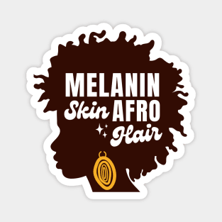 Melanin Skin Afro Hair Magnet