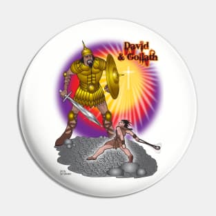 Bible Series - David & Goliath Pin