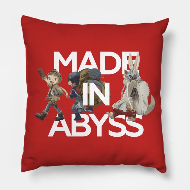 Made In Abyss - Team (v2) Pillow by animatee