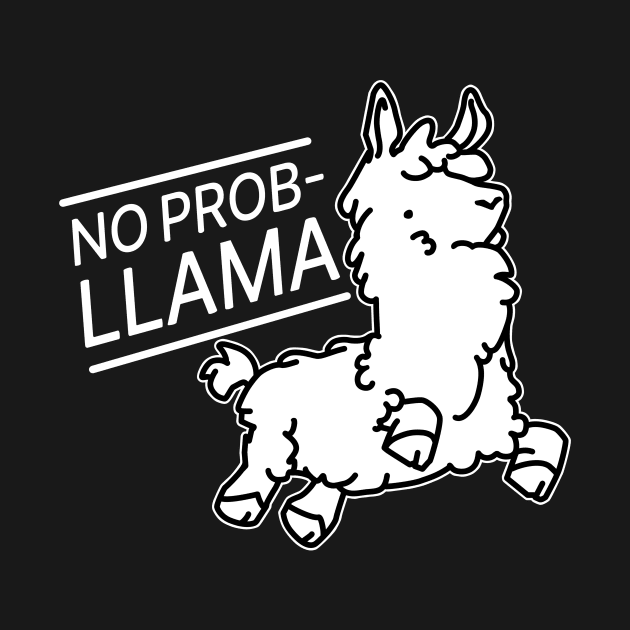 No Problem Llama on Dark Colors by mnstrs