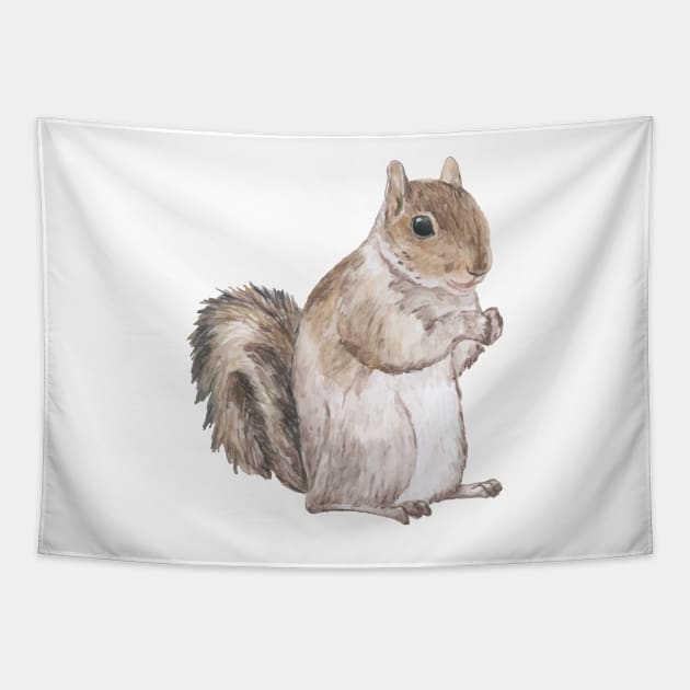 Squirrel - Cute Squirrel Tapestry by KC Happy Shop