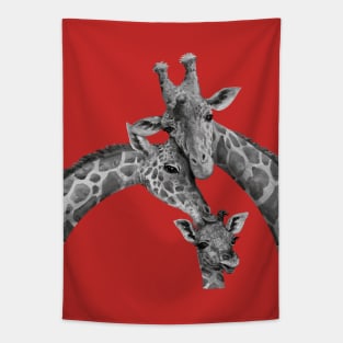 Giraffe Family Tapestry