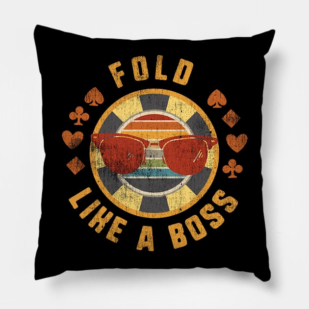 Poker Player Pillow by MintaApparel