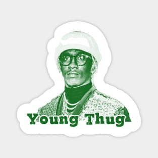 Young Thug #3// green solid style Magnet