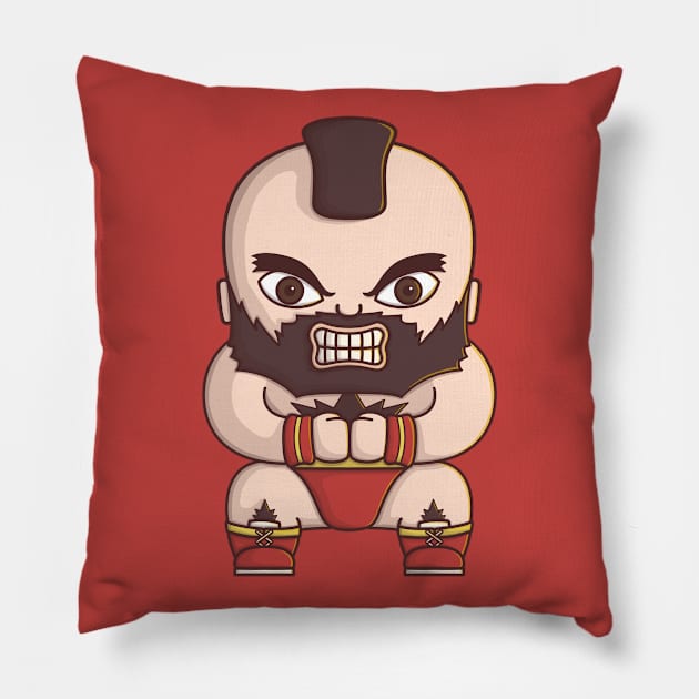 ZANGIEF STREET FIGHTER Pillow by PNKid