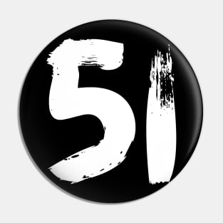 Number 51 Pin