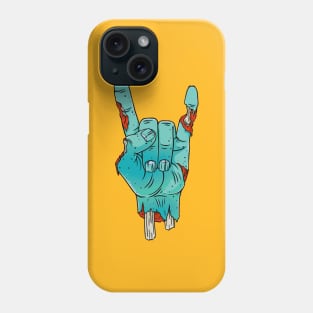 Creepy Rocker Zombie Cartoon Hand Phone Case