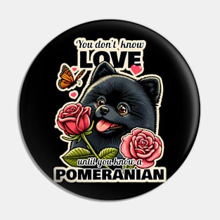 Pomeranian Valentine's day Pin