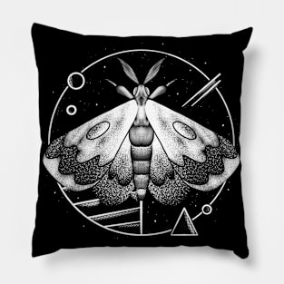 Cosmic Moth Tattoo Art Insect Gothic Pillow