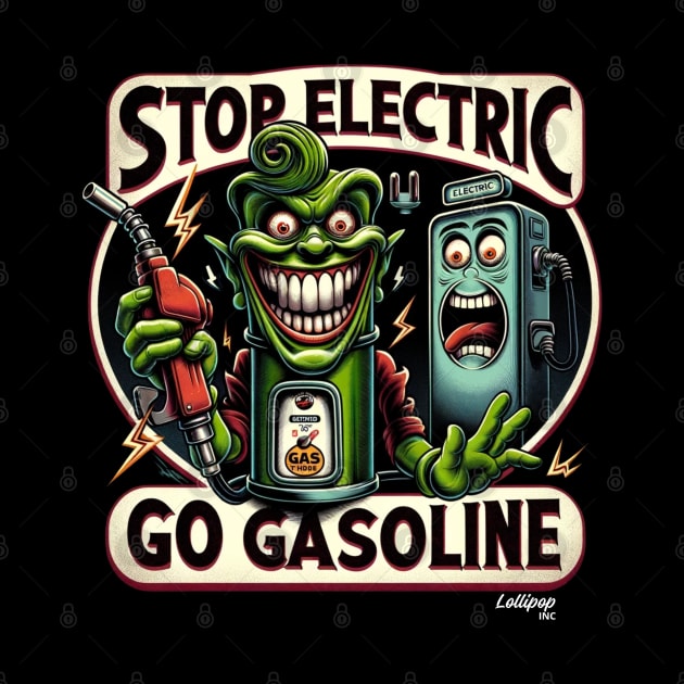 HotRod Go Gasoline - Vintage Retro Green Busters Distributor by LollipopINC