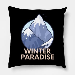 The winter paradise Pillow