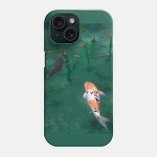 KOI FISH IN A SHINTO SHRINE POND Phone Case