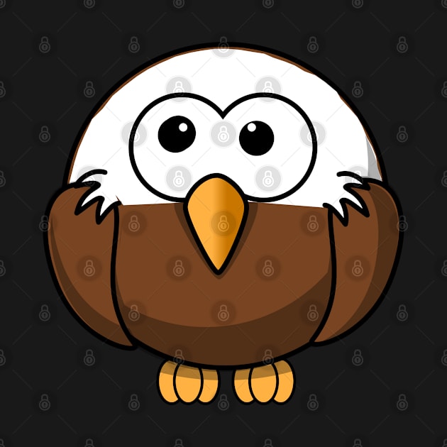 Cute Observant Owl/Bald Eagle Bird Animal by Normo Apparel