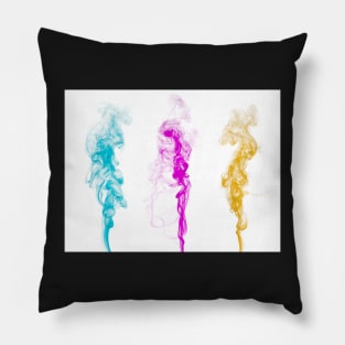 Abstract colorful smoke Pillow