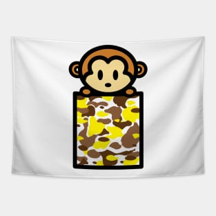 Monkey Pocket Camo Bambu Brand Anime Cartoon Tapestry