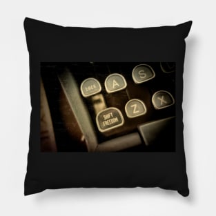 Antique Typewriter Shift Freedom Pillow