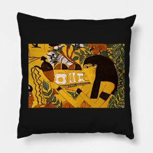 Egyptian Art Pattern Pillow