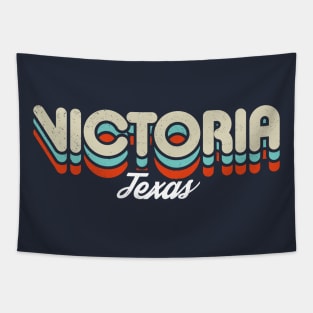 Retro Victoria Texas Tapestry