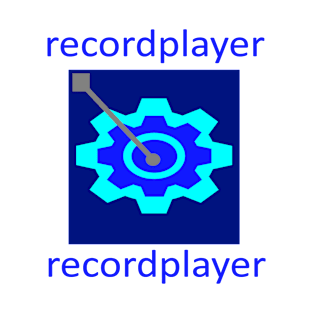 Blue Record Player T-Shirt