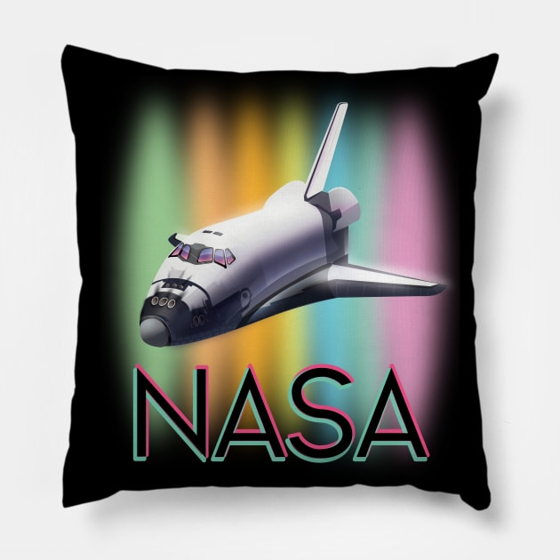 NASA Space Shuttle Pillow by nickemporium1