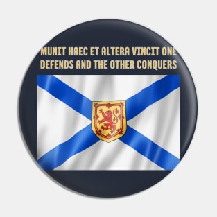 Nova Scotia Flag and Motto Pin