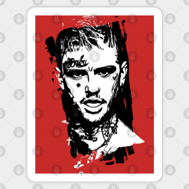 Lil Peep Paint Lil Peep Sticker Teepublic