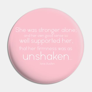 Jane Austen Feminist Simple Text Quote Pin