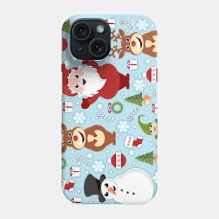 Merry Christmas cartoon pattern Phone Case