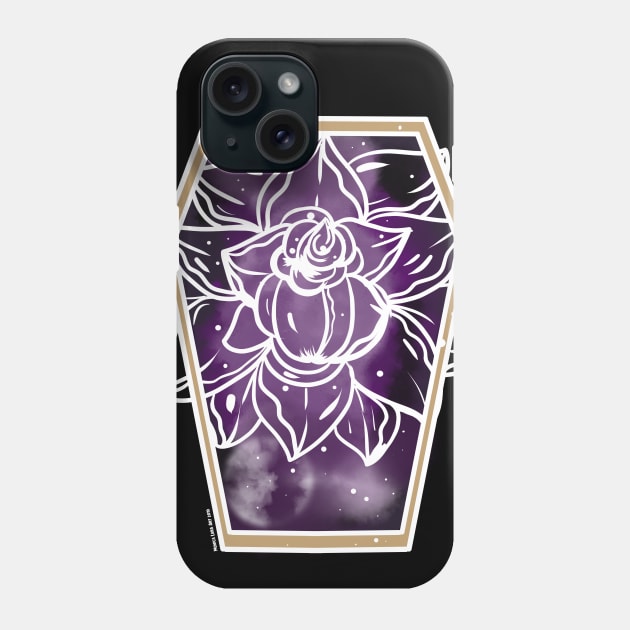 Colorless Coffin Roses Phone Case by MonicaLaraArt