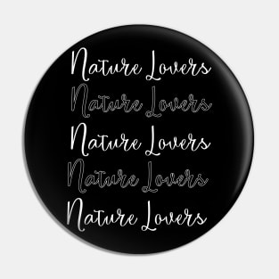 nature lovers texts typography Pin