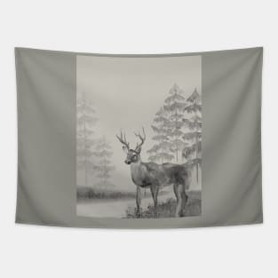 A lone stag Tapestry