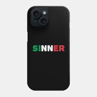 Jannik Sinner Italian tennis champion team Phone Case