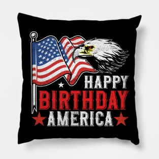 Happy Birthday America - Independence Day 4th July 2022 Pillow