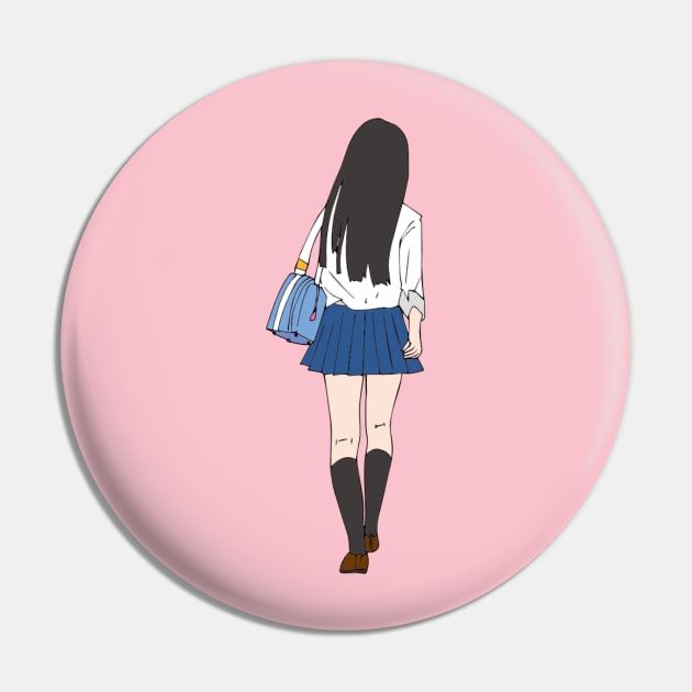 Schoolgirl Pin by CreativeWorld96