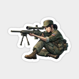 Sniper Girl Magnet