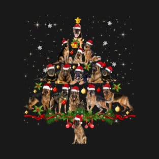 German Shepherd Christmas Tree T-Shirt