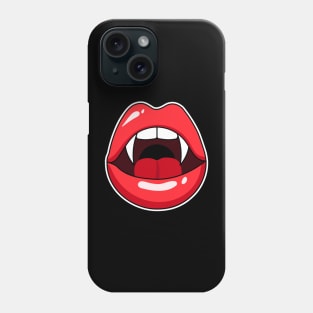 Bite Me Vampire Lips Fangs Phone Case