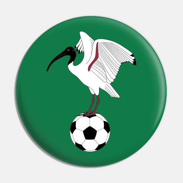 Bin Chicken Soccer Pin by BinChickenBaby