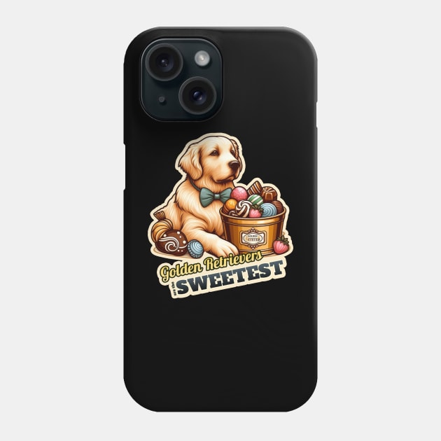 Confectioner Golden Retriever Phone Case by k9-tee