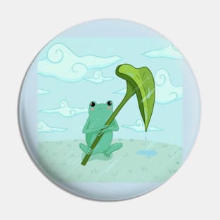 Frog Rainy Day Pin