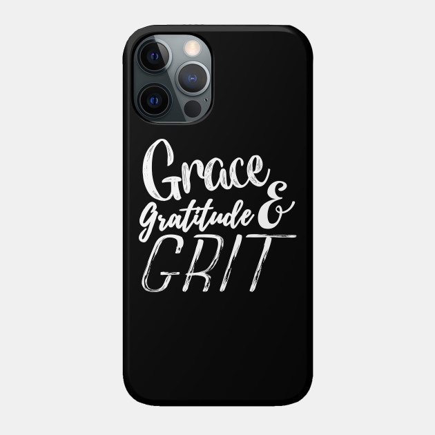 Grace Gratitude & Grit Horse Farm Equestrian Novelty Country design - Games - Phone Case