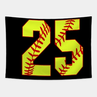 Fastpitch Softball Number 25 #25 Softball Shirt Jersey Uniform Favorite Player Biggest Fan Tapestry